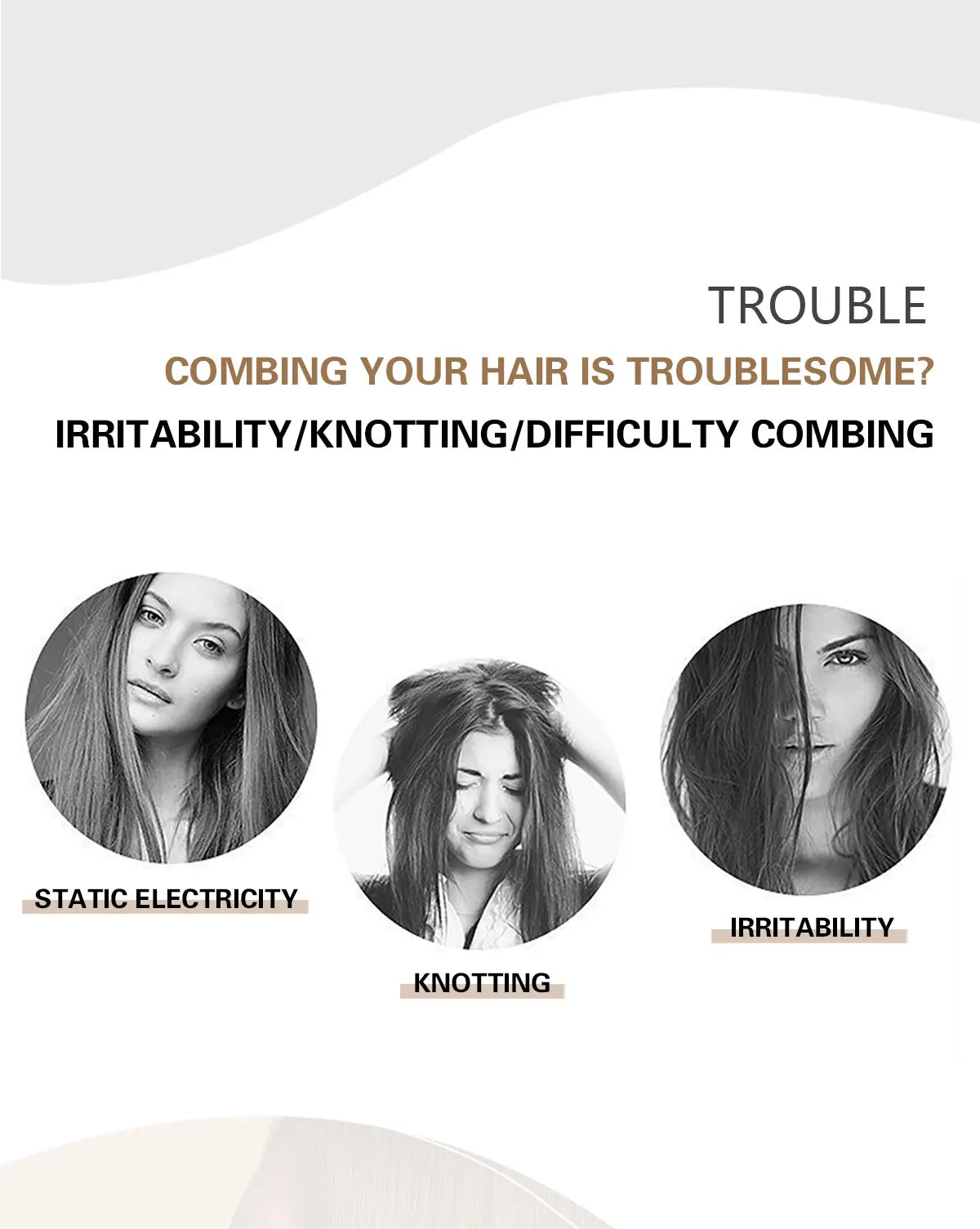 Professional Salon Hair Styling Brush Round Barrel Curly Hair Comb Hairdressing Comb Wet and Dry Dual Use Hairbrush Roller Tools