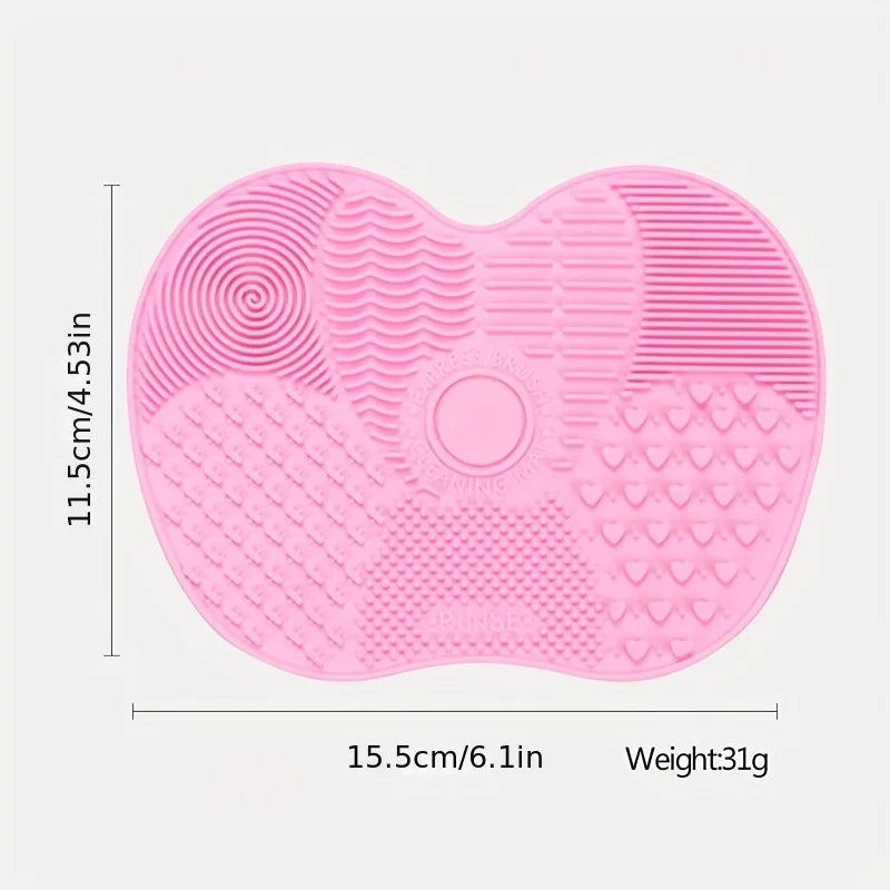Silicone Brush Cleaner Cosmetic Make Up Washing Brush Gel Cleaning Mat Foundation Makeup Brush Cleaner Pad Scrubber Board