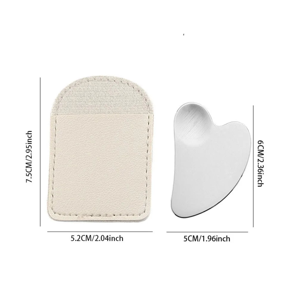 Gua Sha Scraper Heart Shape Universal Face Massager Guasha Massage Tool for Facial Beauty Eye Massage