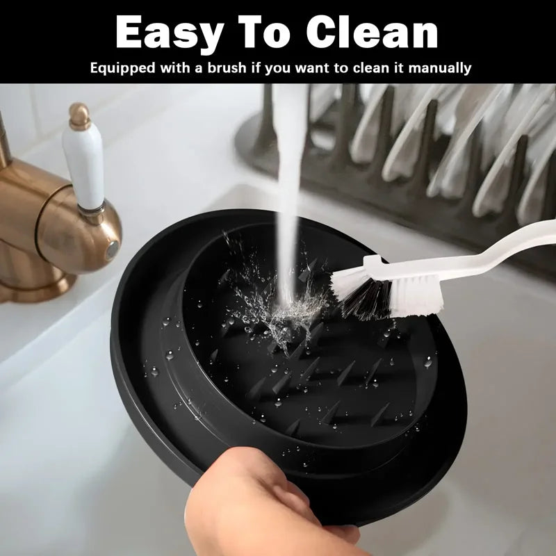 Chicken Shredder with Transparent Cover Hand Shred Machine Torn Chicken Anti-Slip Base for Chopping Chicken, Beef, Vegetables