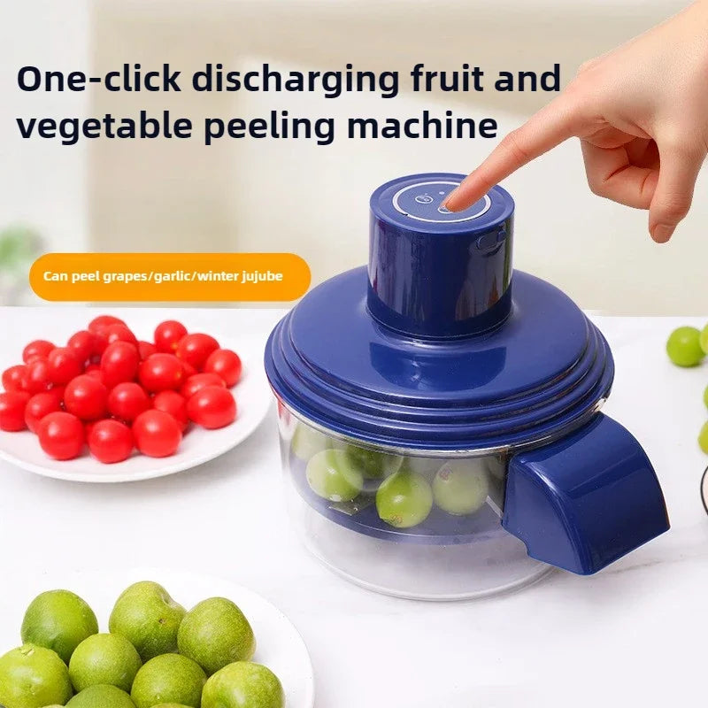 Rechargeable Fruit Peeler Fruit and Vegetable Electric Peeler Peeler Suitable for Grapes, Cherry Tomatoes, Garlic, Fruit Tools
