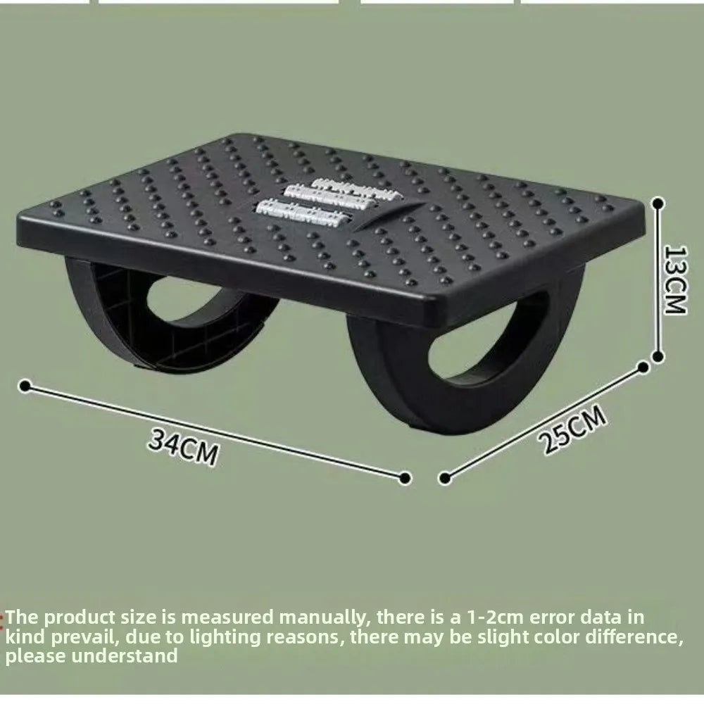 Portability with Massage Rollers Foot Rest 180 Degree Swing Ergonomic Foot Stool Under Desk Footrest for Home Office Work