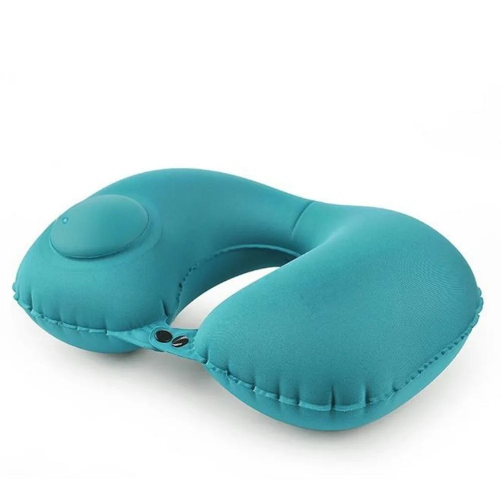 U-Shape Inflatable Neck Pillow Automatic Inflatable Super Light Cervical Pillow Head Rest Press to inflate Travel Pillows