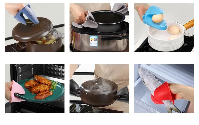 Shark Shaped Silicone Insulated Glove Anti Slip Thickened High temperature resistance Kitchen Anti Scalding Device Oven Mitt