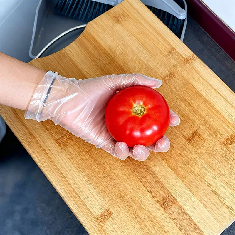 Disposable TPE Gloves Household Cleaning TPE Gloves Kitchen Bathroom Beauty Hairdressing Waste Disposal