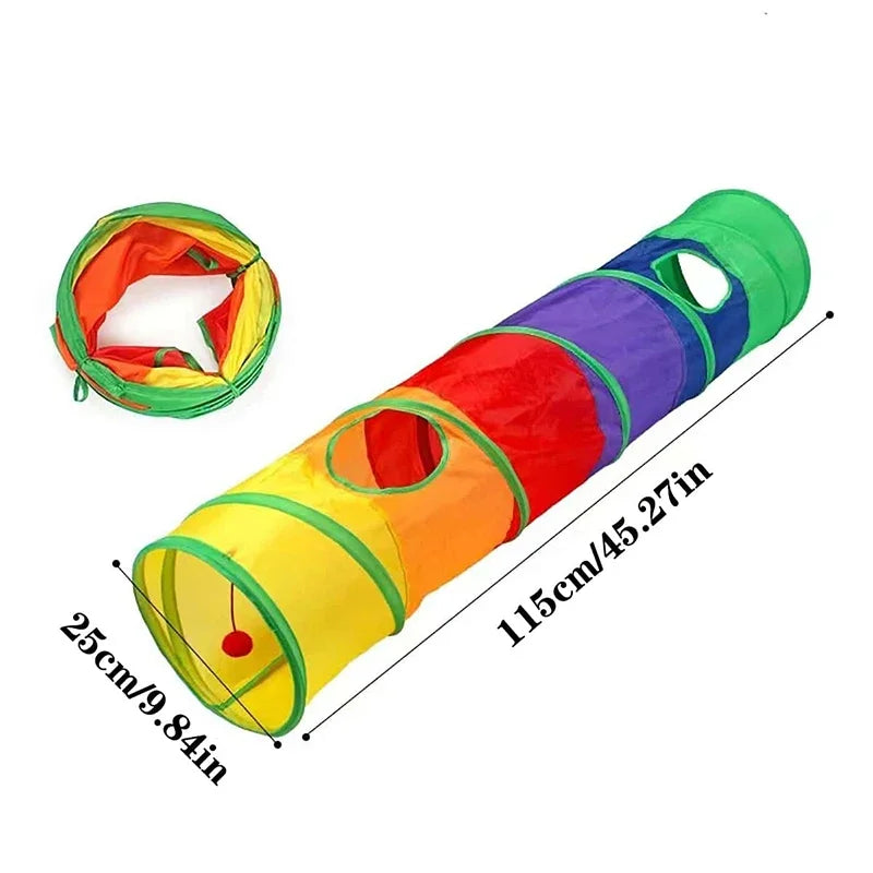 Cat Tunnel Tube, Foldable Cat Toys, Cat Training, Fun Interactive Toys, Puppy Black Tunnel, Pet Supplies, Cat Accessories