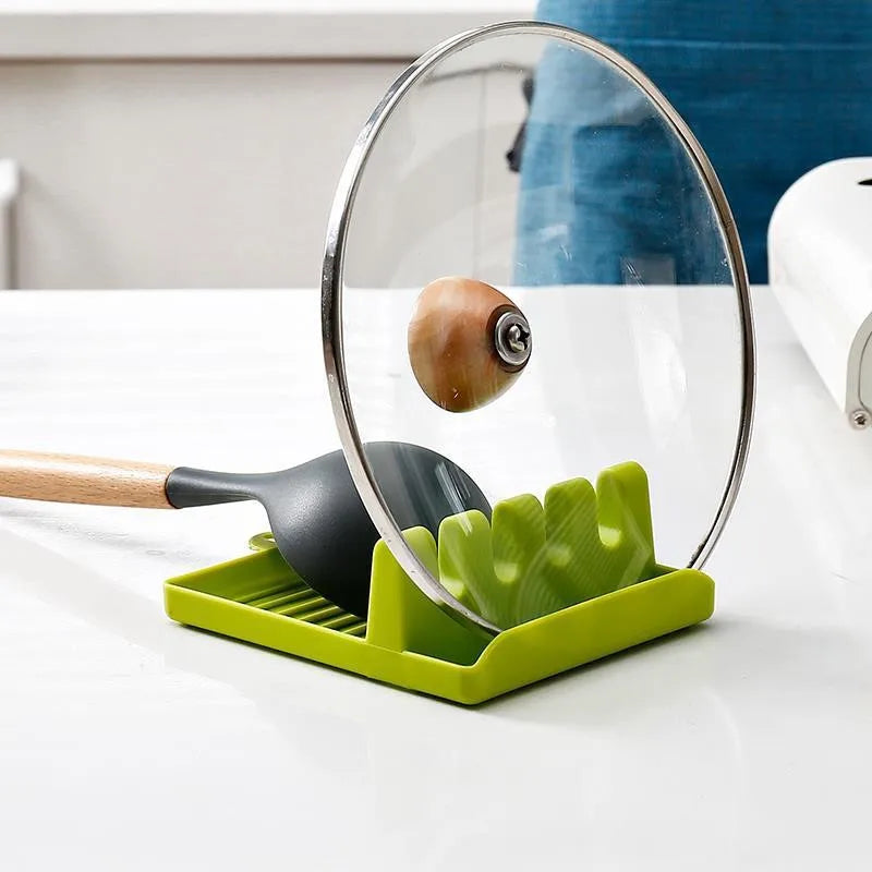 Multi functional spatula rack, kitchen storage rack, household plastic pot cover rack, vegetable cutting board, storage rack