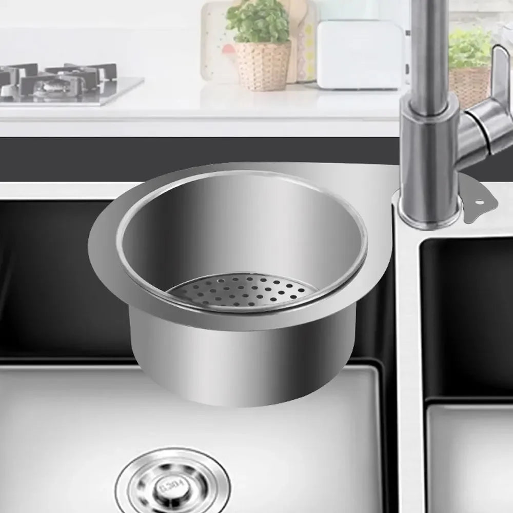 Stainless Steel Swan Sink Strainer Basket Removable Goosehead Storage Drainage Basket Goosehead Hanging Wet & Dry Drainage Racks