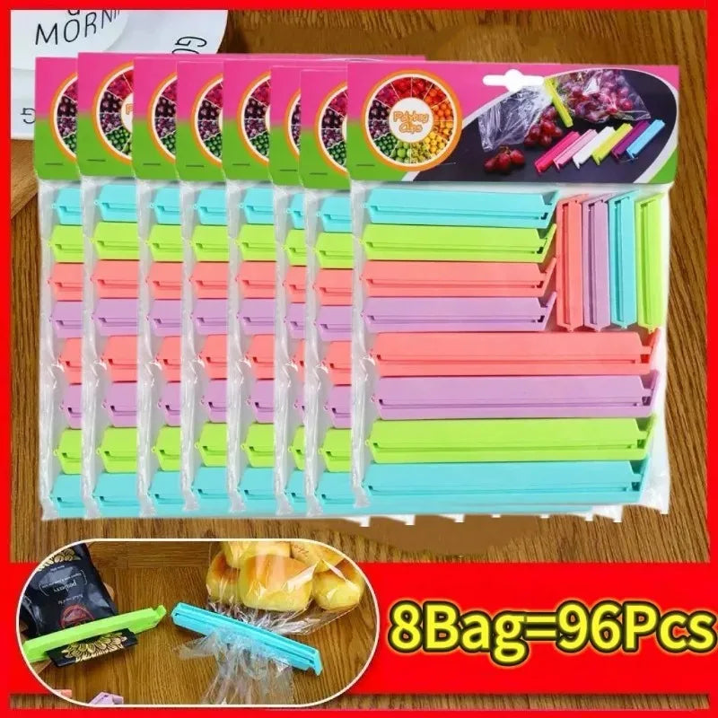 Portable Kitchen Storage Food Snack Seal Sealing Bag Clips Sealer Clamp Plastic Tool Kitchen Accessories Food Bag Clips