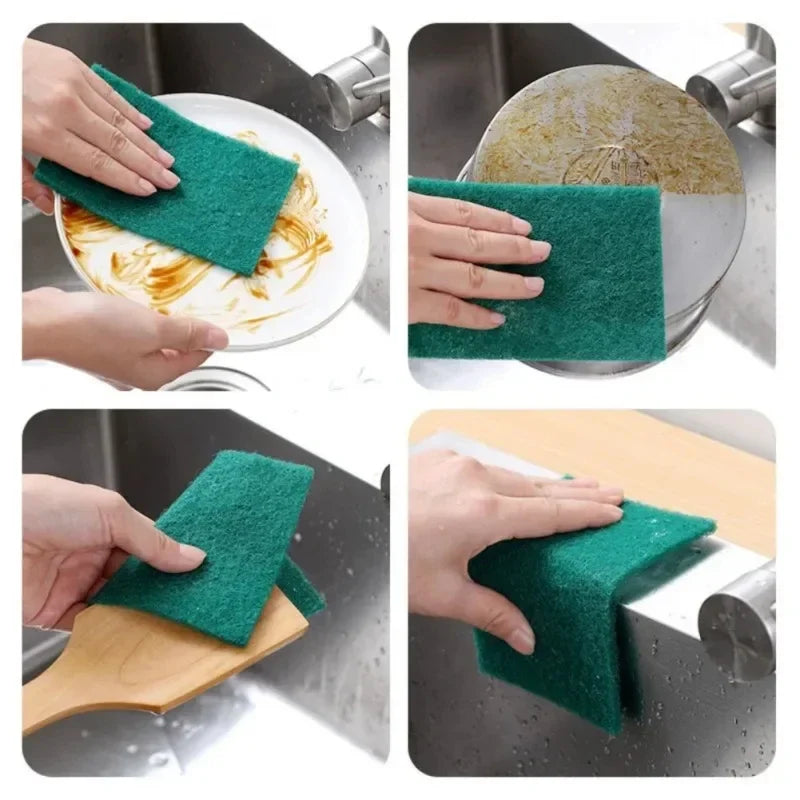5/10Pcs Cleaning Wipe Pad Reusable Kitchen Cleaning Cloth Towels Soft Non-stick Oil Dishcloth Household Kitchen Rag Clean Tools