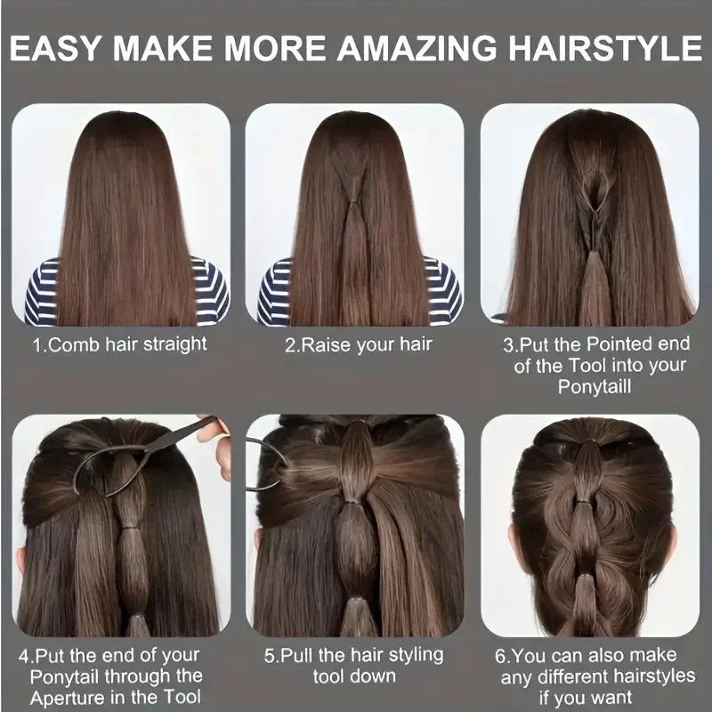 6pcs/Set Hair Brush Set Hairdressing Spray Bottle Hair Braiding Loop Rat Tail Comb Teasing Hair Brush Edge Control Hair Brush