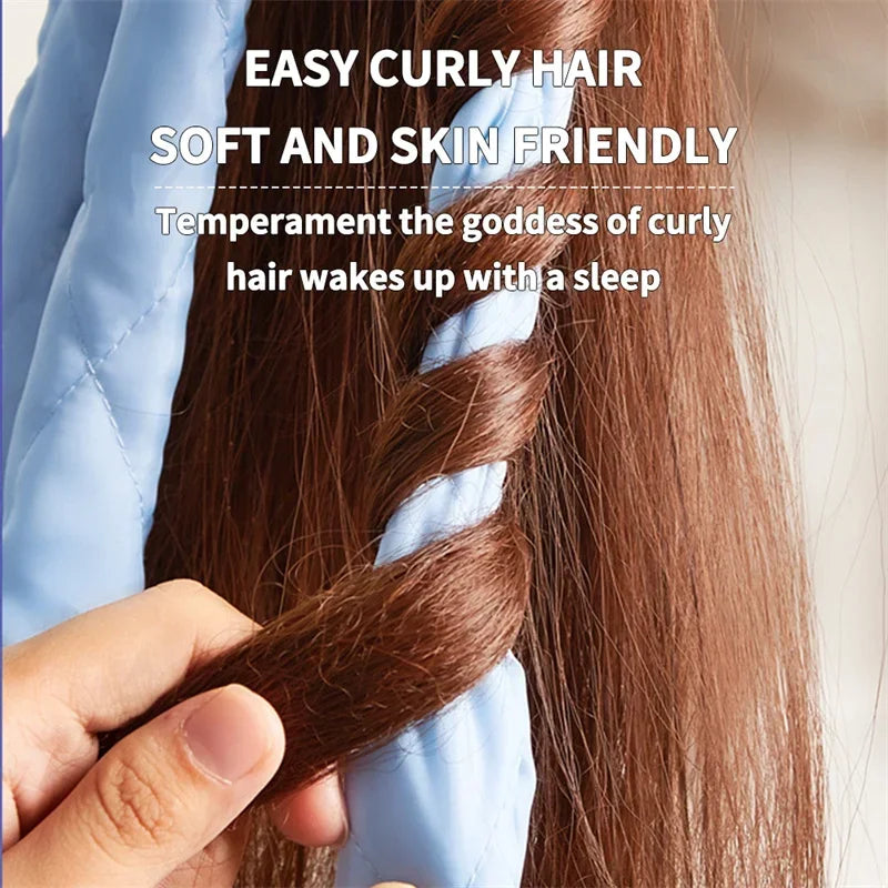 Octopus Curler Headband Nightcap Suitable for Long Hair Satin Non Thermal Curling Iron Adjustable Strap Styling Tools