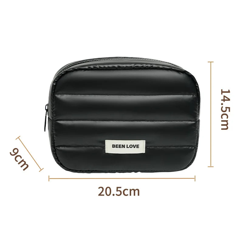 Fashion Large Capacity Makeup Bag Travel Organizer Portable Cosmetic Bag Multifunctional Toiletry Washbag Portable Storage Bag
