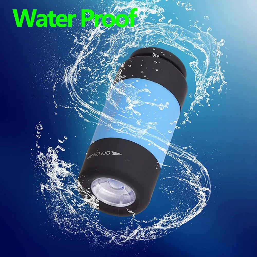 Mini Flashlight USB Rechargeable LED Multifunctional Strong light Pocket Keychain  Flashlight Waterproof Outdoor Hiking Camping