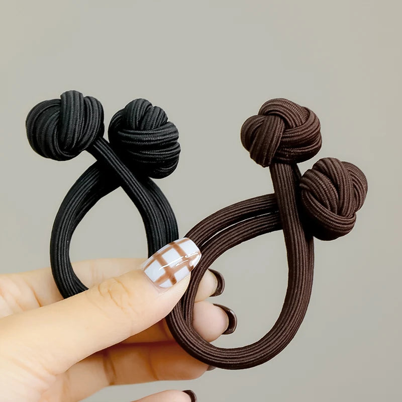 Solid Knot Long Elastic Hair Band For Women Girl Sweet Hair Tie Scrunchie Hair Ring Rubber Band Hair Rope Fashion Hair Accessory