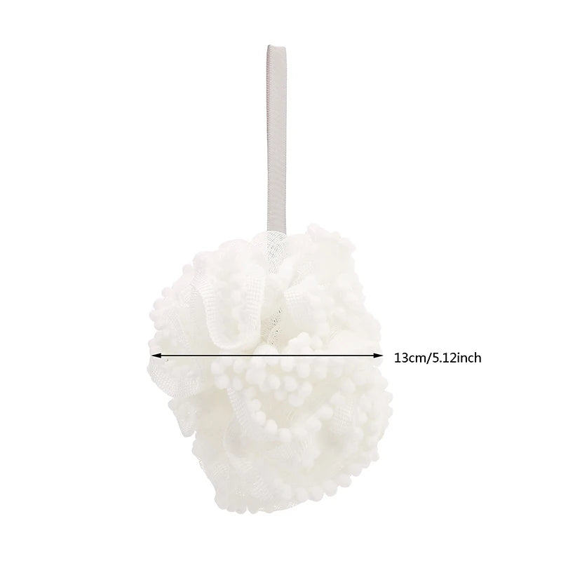 Bath Ball Loofah Sponge Pouf Puff Mesh Shower Soft Quick-Dry Exfoliating Foaming Deep Clean Body Scrubber Bathing Accessories