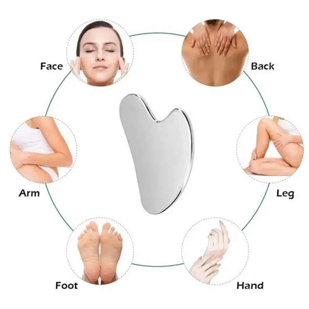 Gua Sha Scraper Heart Shape Universal Face Massager Guasha Massage Tool for Facial Beauty Eye Massage