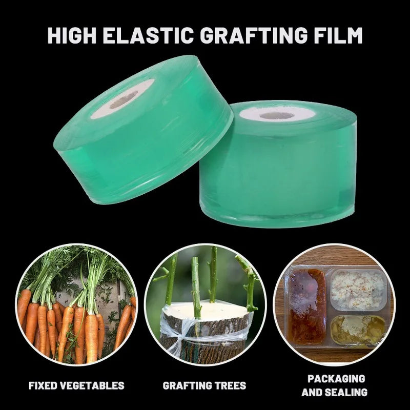 Stretchable Grafting Tape for Plant Support Nursery Use Household Garden Grafting Transparent Tape for Fruit Tree