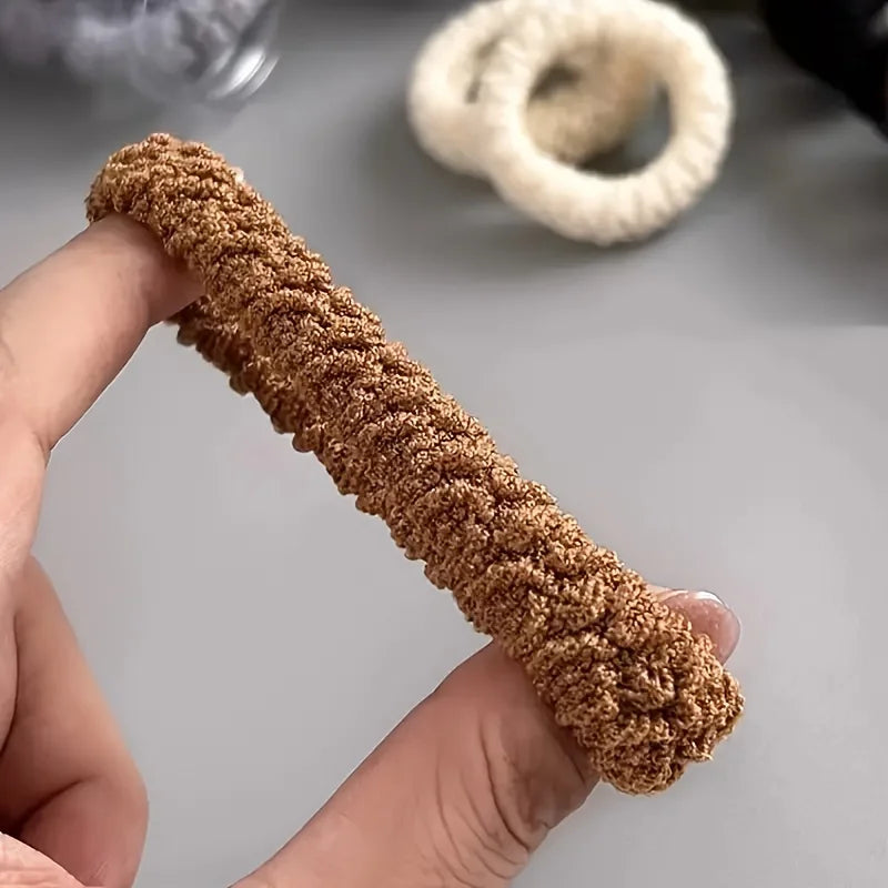 6pcs Box Packed Thick High Stretch Hair Bands For Women Girls Ponytail Holder Hair Tie Scrunchie Rubber Band Hair Accessories