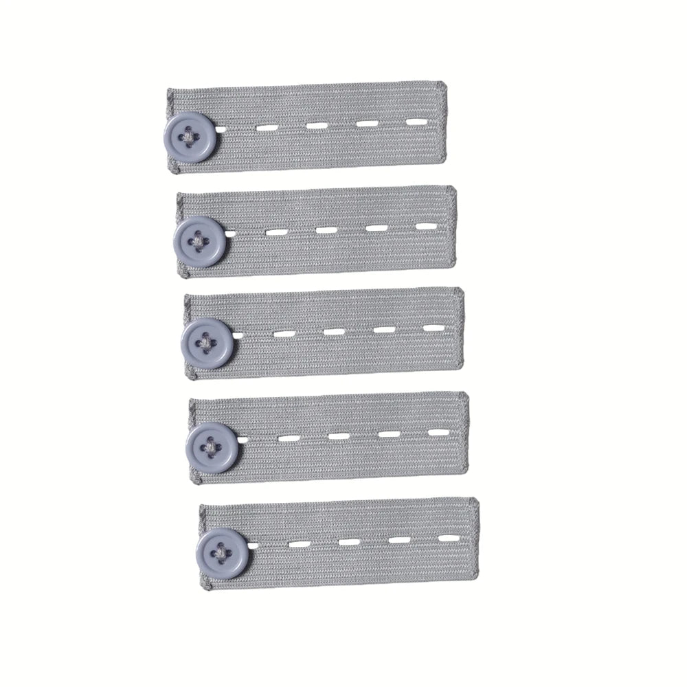 5pcs Pant Extender Belt Unisex Waist Band Tight Trousers Jeans Skirts Maternity Button Hooks Garment DIY Sewing Supplies