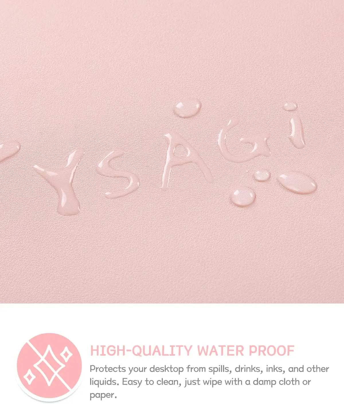 60X35CM Office Desk Pad, Waterproof Leather Desk Table Protector, Easy Clean Laptop Desk Writing Mat for Office Work/Home/Decor