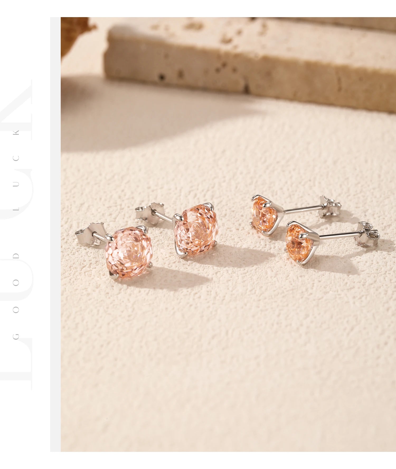 MODIAN 925 Sterling Silver Polygon Multi-Color Rose Cut Cubic Zirconia Luxury Stud Earrings For Women Party Fine Jewelry