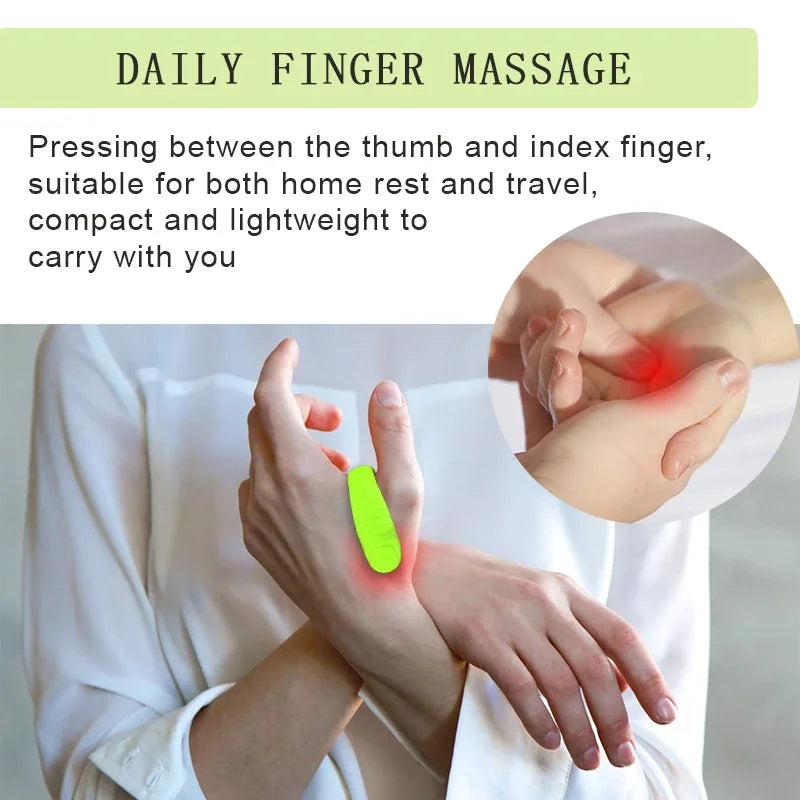 Magnetic Suction Finger Joint Tiger Point Massage Clip Portable Hand Meridian Massager Acupressure Clip for Blood Circulation