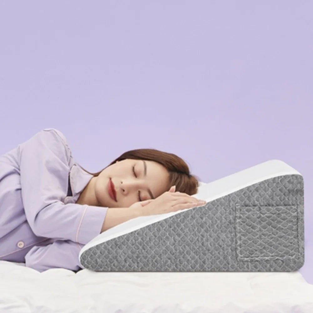 Memory Foam Core Leg Pillow Washable Removable Cover Triangle Support Pillow Breathable Side Sleeping
