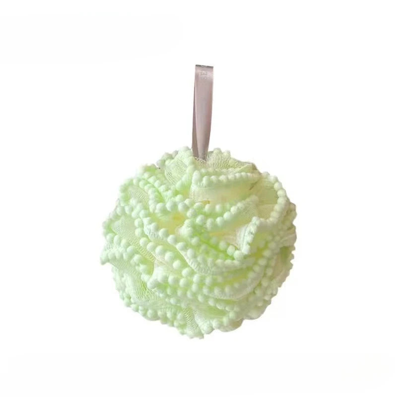Bath Ball Loofah Sponge Pouf Puff Mesh Shower Soft Quick-Dry Exfoliating Foaming Deep Clean Body Scrubber Bathing Accessories