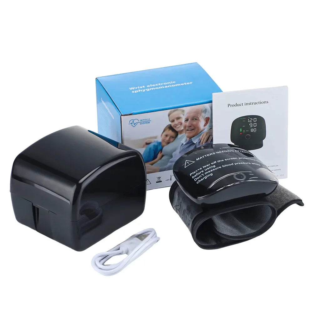 New Touch LED Rechargeable Blood Pressure Wrist Monitor