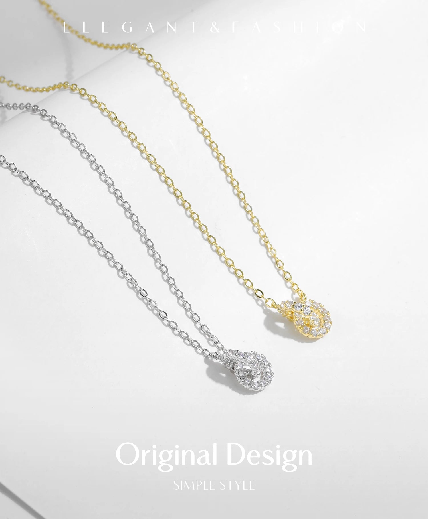 MODIAN 925 Sterling Silver Sparkling Circle Lock Fashion Pendant Necklaces Basic Daily Trendy Jewelry For Women Gifts