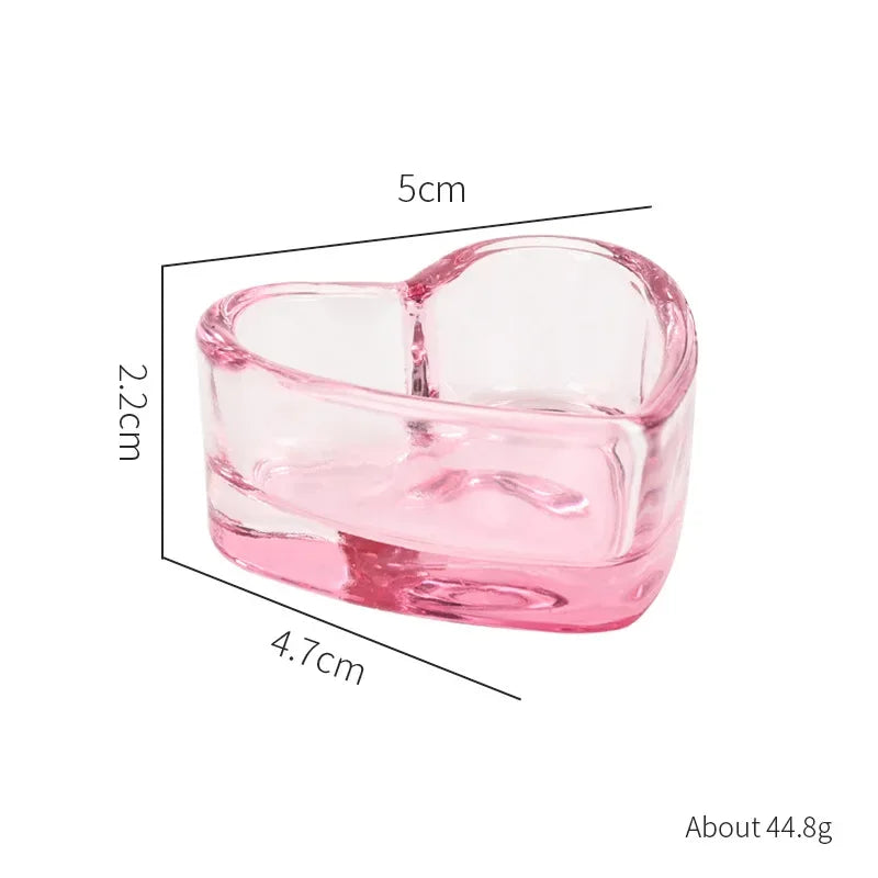 Acrylic Powder Liquid Crystal Glass Cup Aurora Colorful Cup Nail Brush Washing Mug Nail Art Tools Liquid Powders for Mixing Bowl