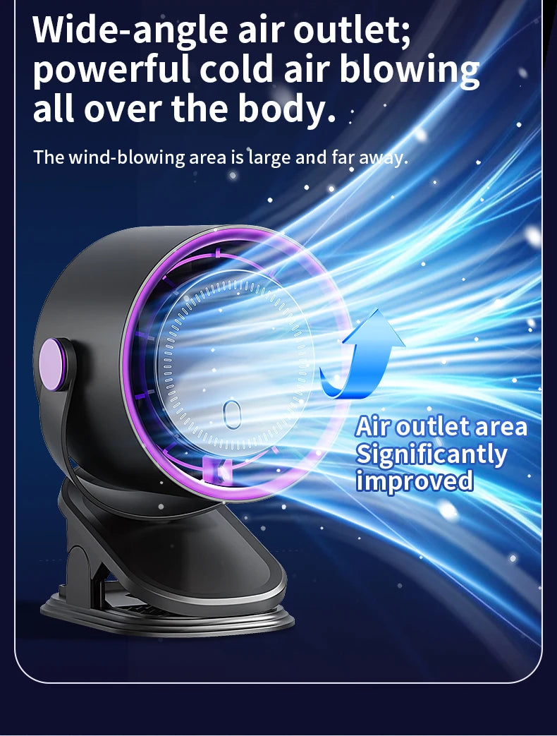 Multi-functional Circulating Fan With Clip 3-in-1 Turbo Fan Electric High-speed Clip Fan 100 levels of free adjustment Mini Fan