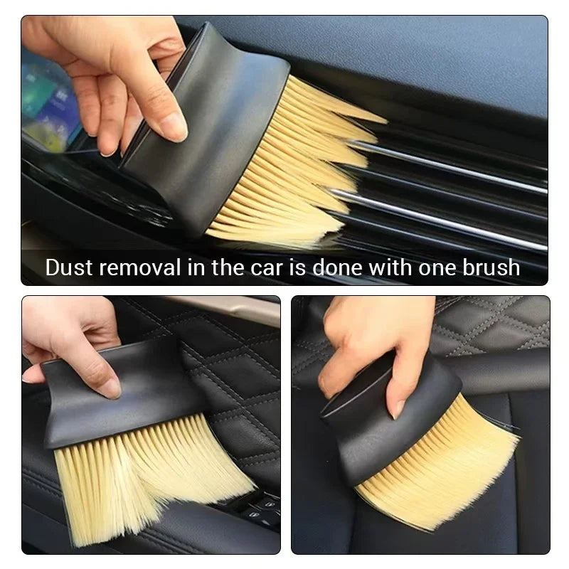Car Air Outlet Cleaning Brush Dashboard Air Conditioner Detailing Dust Sweeping Tools Auto Interior Home Duster Brushes