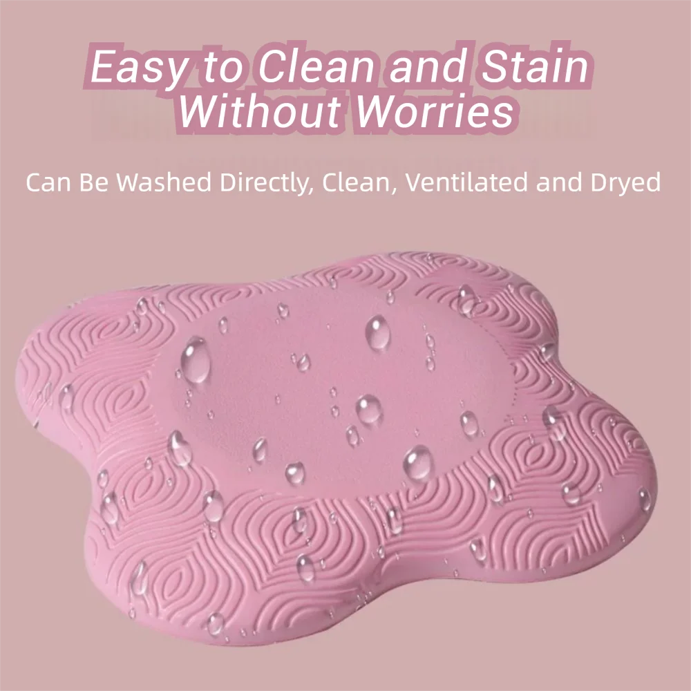 2pcs Waterproof Thickened Yoga Knee Mat Soft TPE Shock Absorption Support Mat Durable Portable Elbow Cushion Yoga Accessories