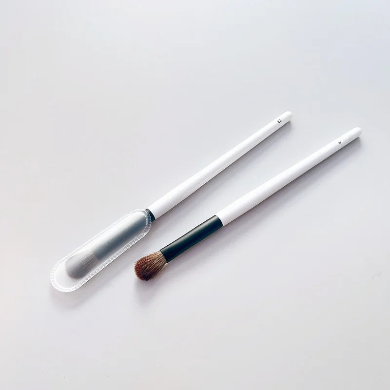 F4 Dual-Ended Foundation Face Brush Double-ended Powder Blush Contour and Eyeshadow Concealer Makeup Brushes