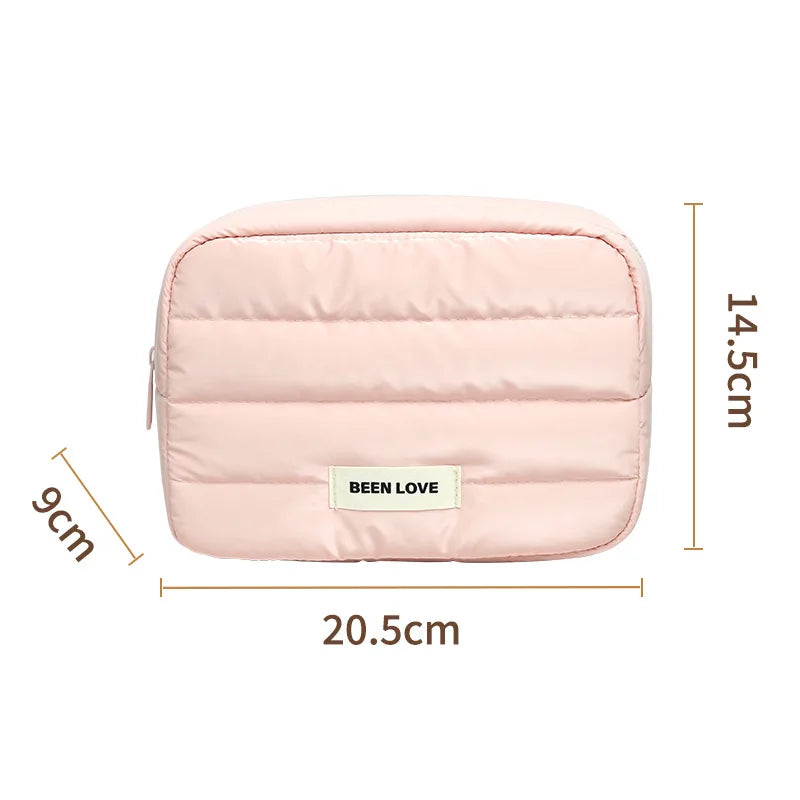 Fashion Large Capacity Makeup Bag Travel Organizer Portable Cosmetic Bag Multifunctional Toiletry Washbag Portable Storage Bag