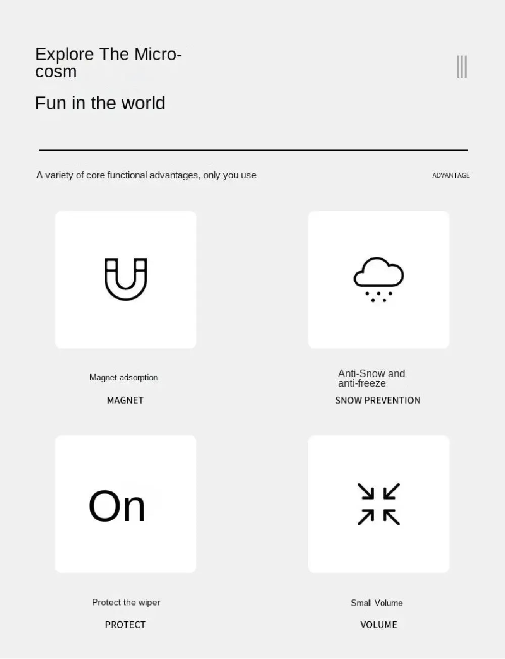 4 Seasons - Car Magnetic Snow Shield Winter Front Windshield Cover Anti-frost Sun Protection Half Car Cover Insulated sunshade