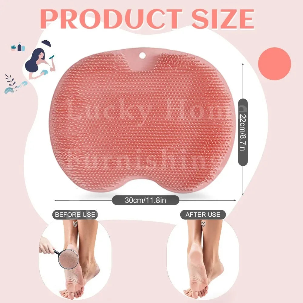 Anti-slip Shower Foot Scrub Massager - Anti-slip, Easy To Clean, Enhanced Exfoliation and Relaxation Bathroom Massage Pad