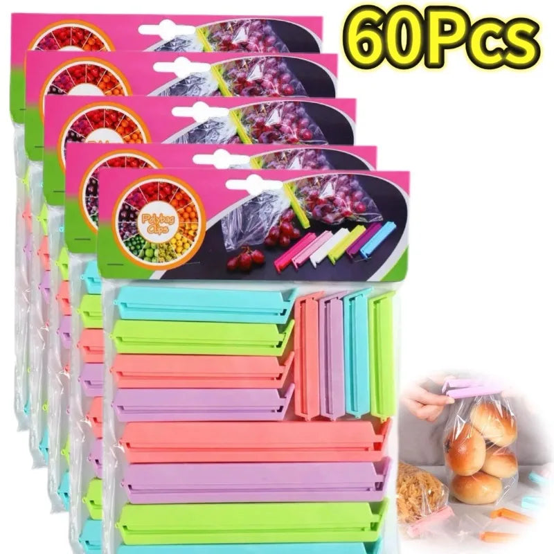 Portable New Kitchen Storage Food Snack Seal Sealing Bag Clips Sealer Clamp Plastic Tool Kitchen Accessories