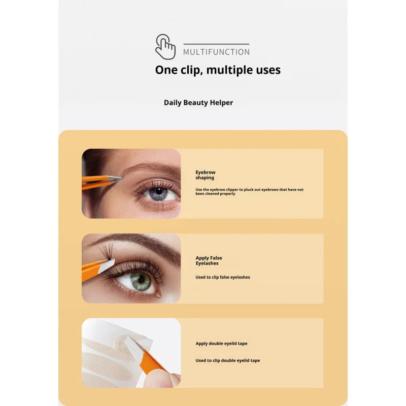 Colorful Eyebrow Tweezer High-Quality Stainless Steel Hair Beauty Fine Hairs Puller Slanted Eye Brow Clips Removal Makeup Tools
