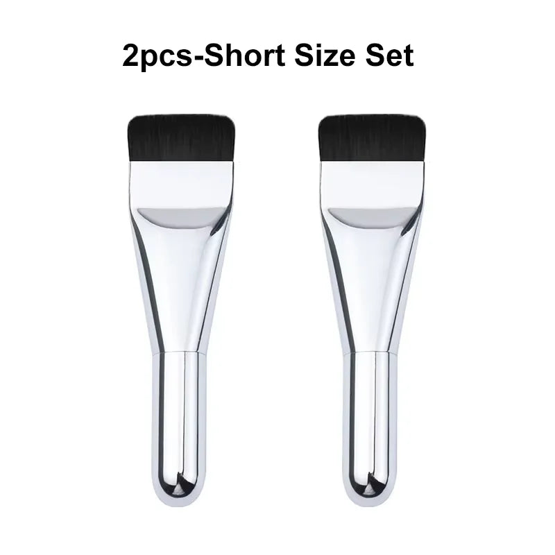 1/2Pc Multi-Use Foundation Ultra-Fine, Hypoallergenic Nylon Bristle Oval Foundation Brush - Perfect for Face Contouring