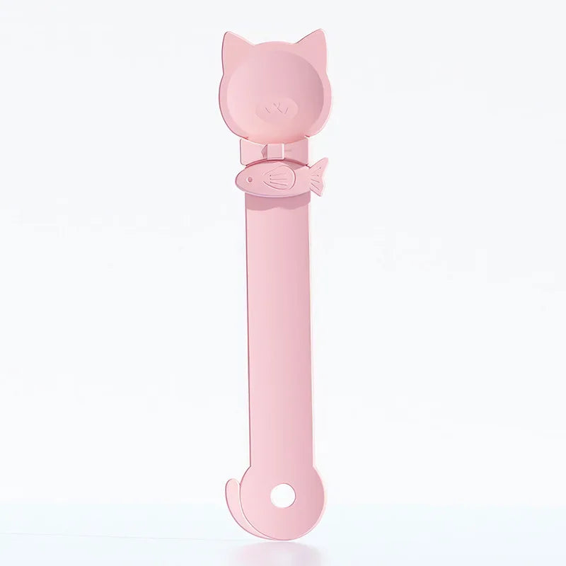Cat Strip Feeder Spoon Long Handle Lickable Wet Food Feeder for Cats Pet Meat Mud Food Squeeze Dispense Spoon Pet Supplies