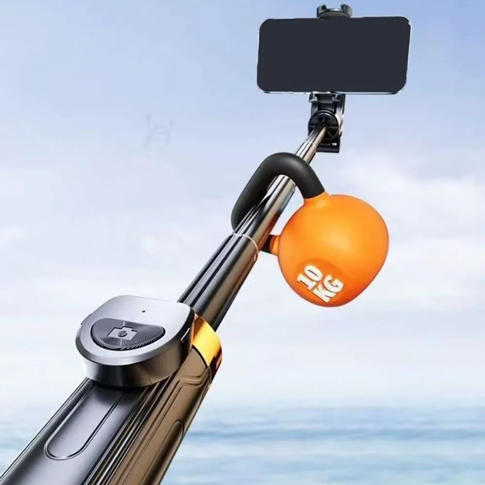 360 Degree Rotation Selfie Stick Scalable Portable Mobile Phone Camera Stand Bluetooth Height Adjustable Flat-standing Quadripod