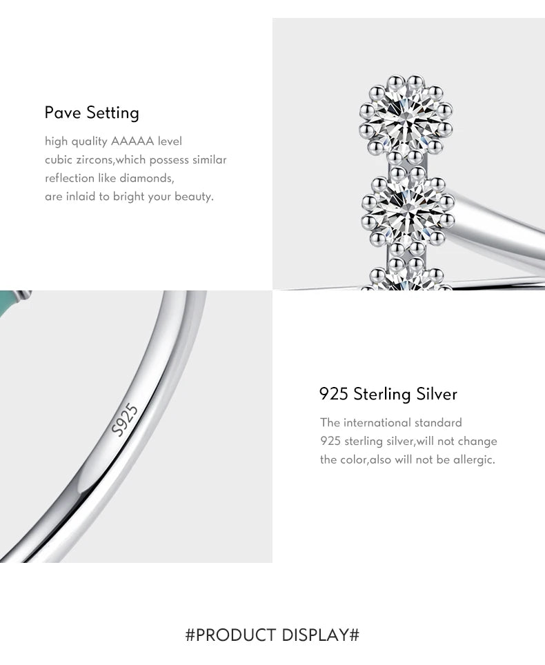 MODIAN Authentic 925 Sterling Silver Fashion Delicate Finger Rings For Women Wedding Engagement Fine Jewelry Anel Accessories