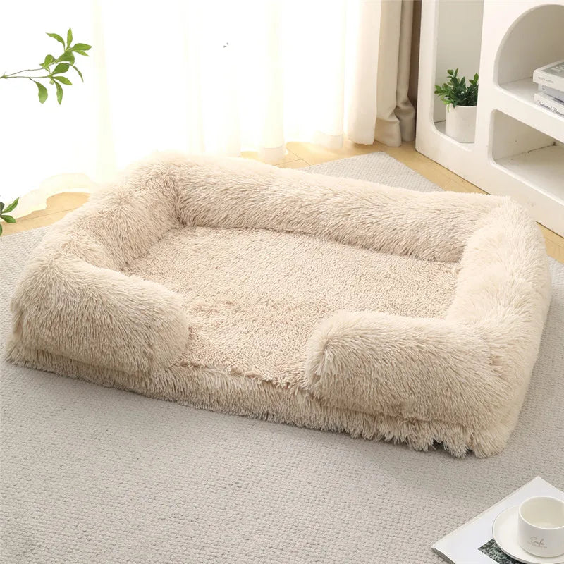 Luxury Winter Warm Large Dog Sofa Bed Dog Kneel Cat Mats House Cushion Pet Sleeping Sofa Beds Mat for Large and Small Dog