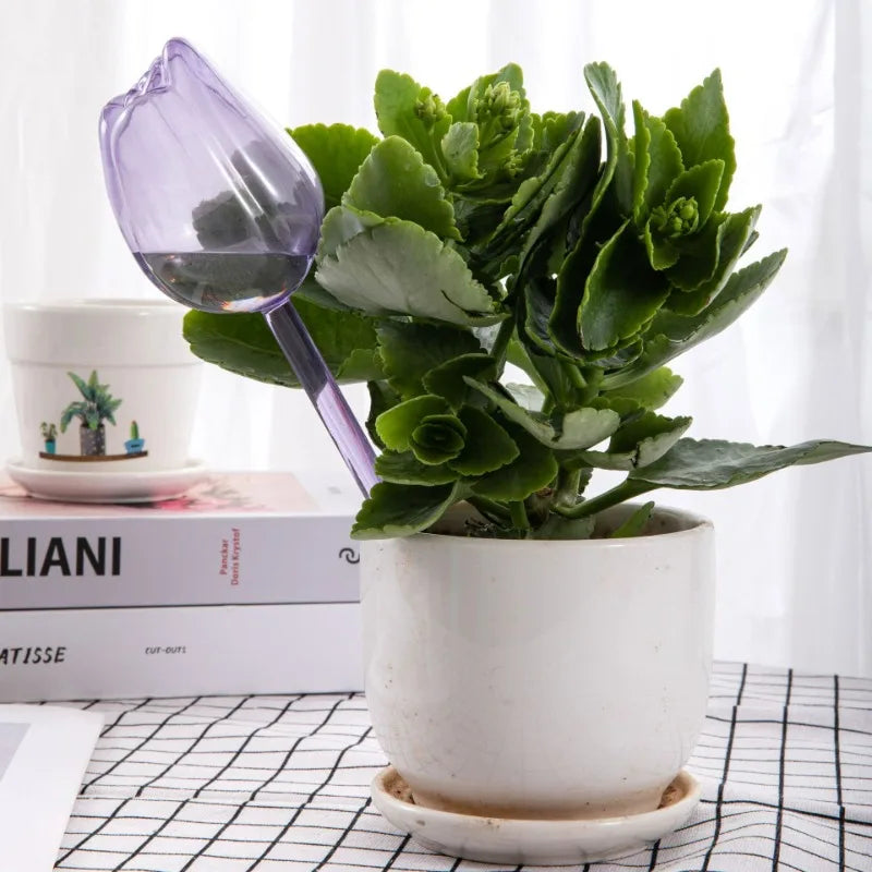 8/1x Tulip-Shaped Watering Globes Effortless Self-Watering Solution for Garden Indoor Outdoor Plants Irrigation of Potted Plants