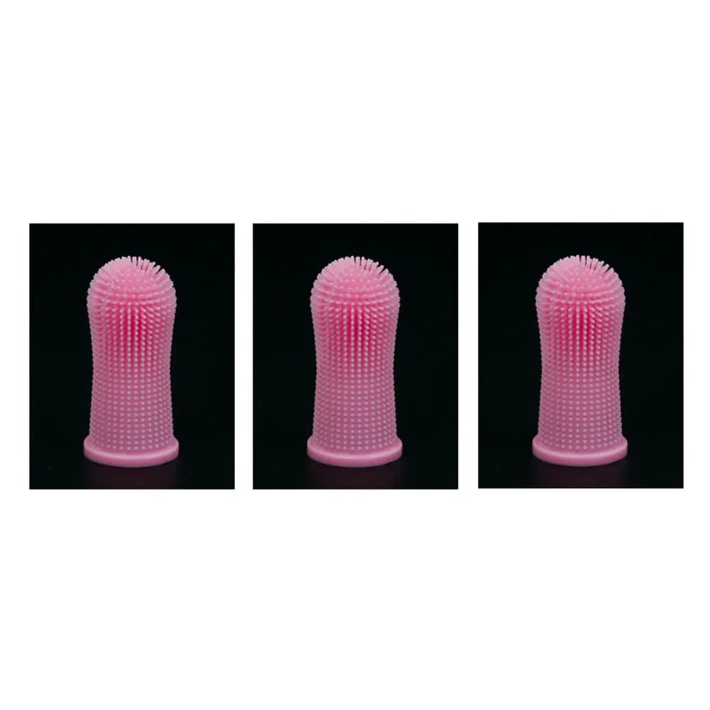 Cat Dog Super Soft Pet Finger Toothbrush Teeth Cleaning Bad Breath Care Nontoxic Silicone Toothbrush Tool Dog Cleaning Supplies