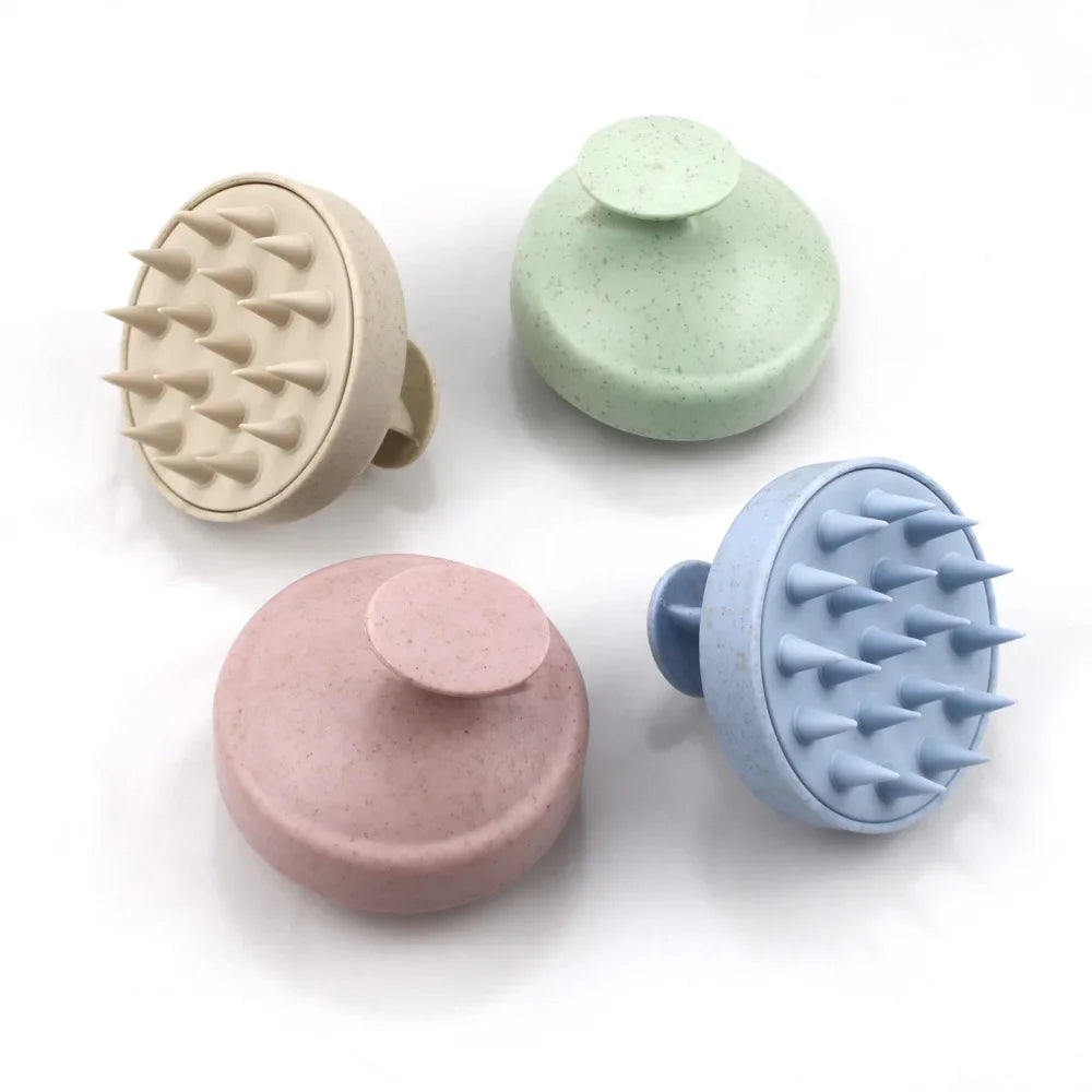 New Silicone Shampoo Brush Head Scalp Massage Comb Cleaning Hair Comb Body Massage Brush Bath Shower Brush Salon Hairdressing