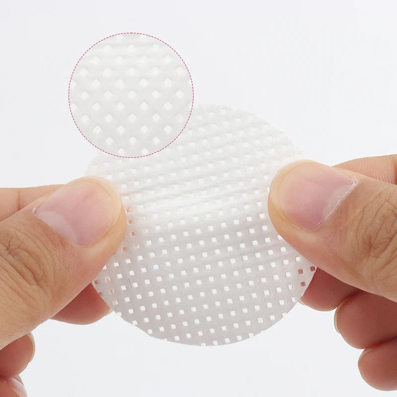 200PCS/Box Disposable Remover Cotton Pad Wipes Nail Polish Eyelashes Glue Cleaner Lint-Free Paper Pad Cleaning Manicure Supplies